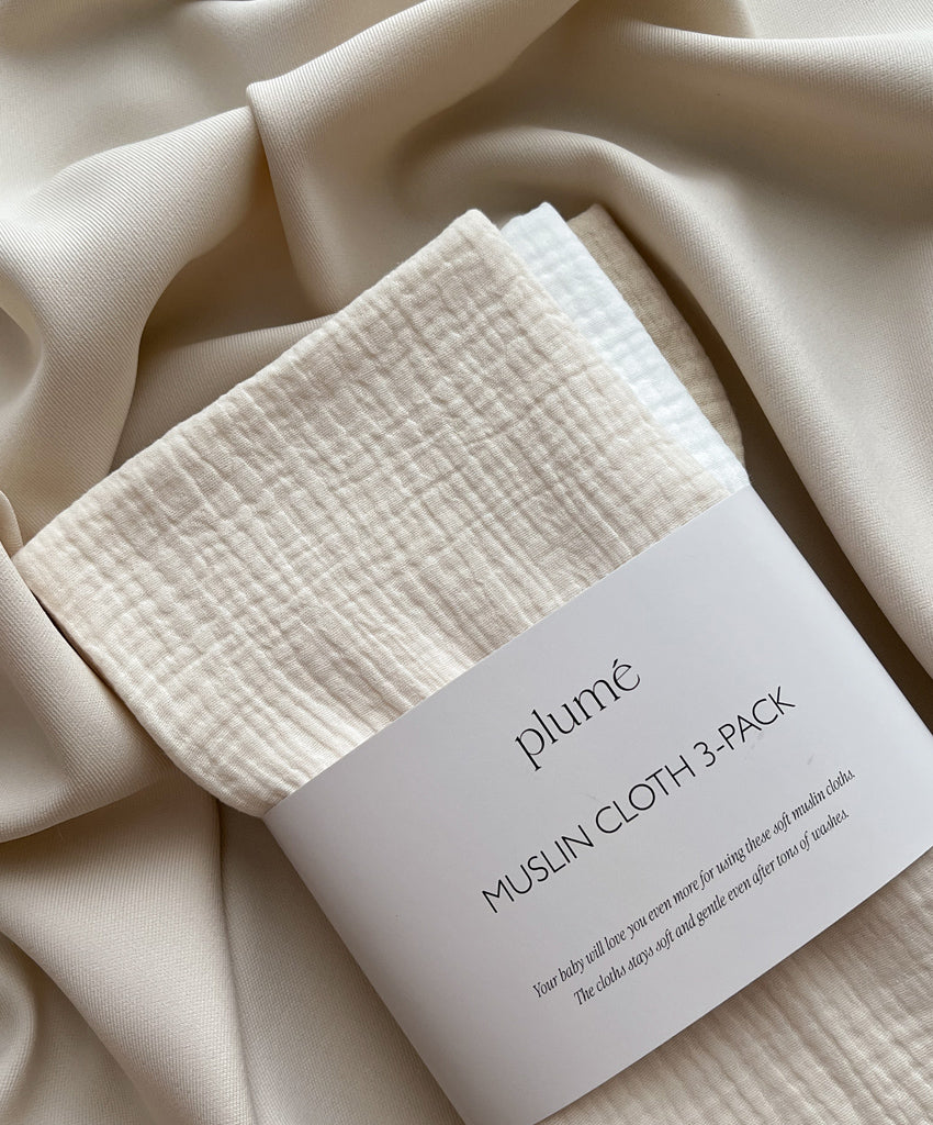 3-pack set of muslin cloths 65x65 Milkshake