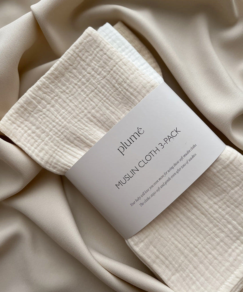 3-pack set of muslin cloths 65x65 Milkshake