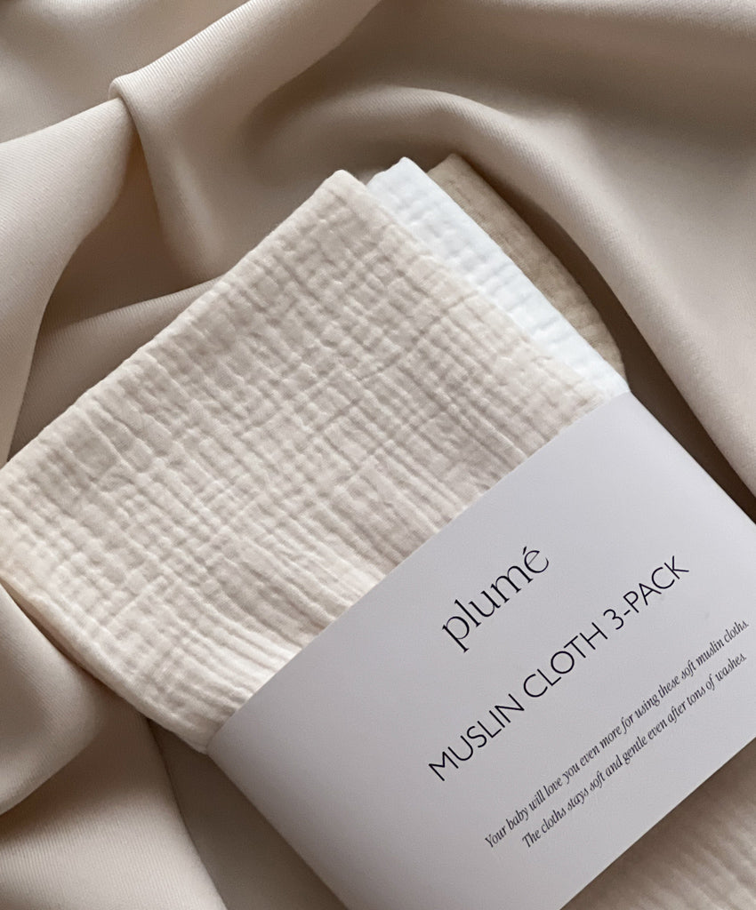 3-pack set of muslin cloths 65x65 Milkshake