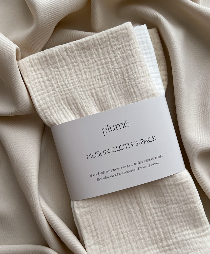 3-pack set of muslin cloths 65x65 Milkshake