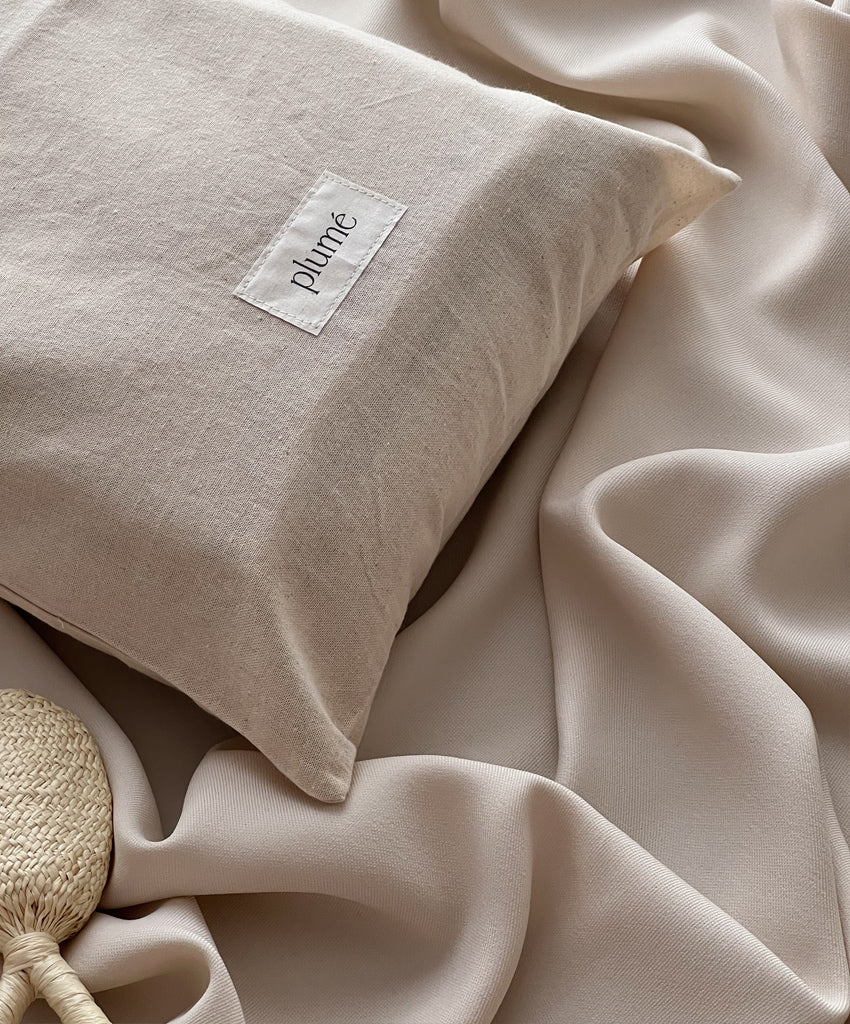 Muslin bedding set natural