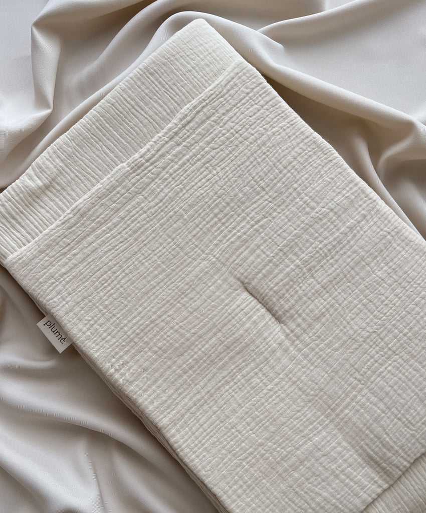 Muslin bedding set natural