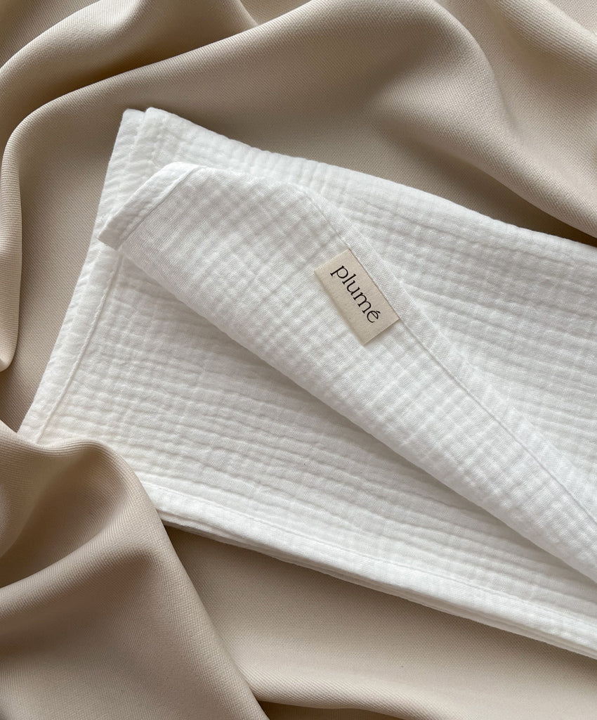 Muslin cloth 50x50 cream