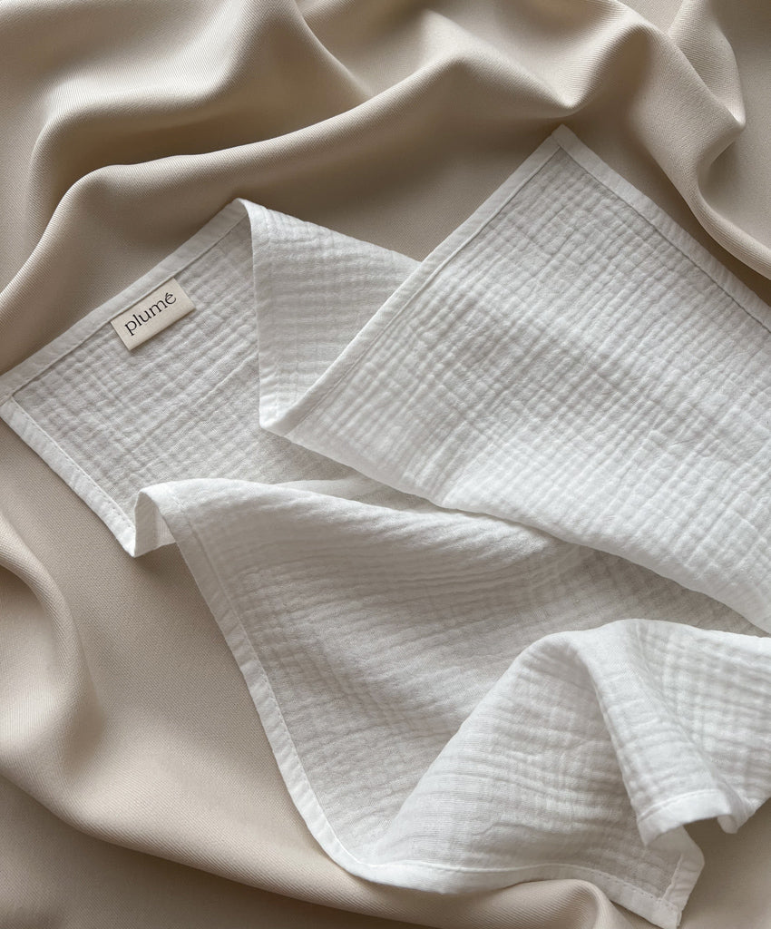 Muslin cloth 65x65 cream