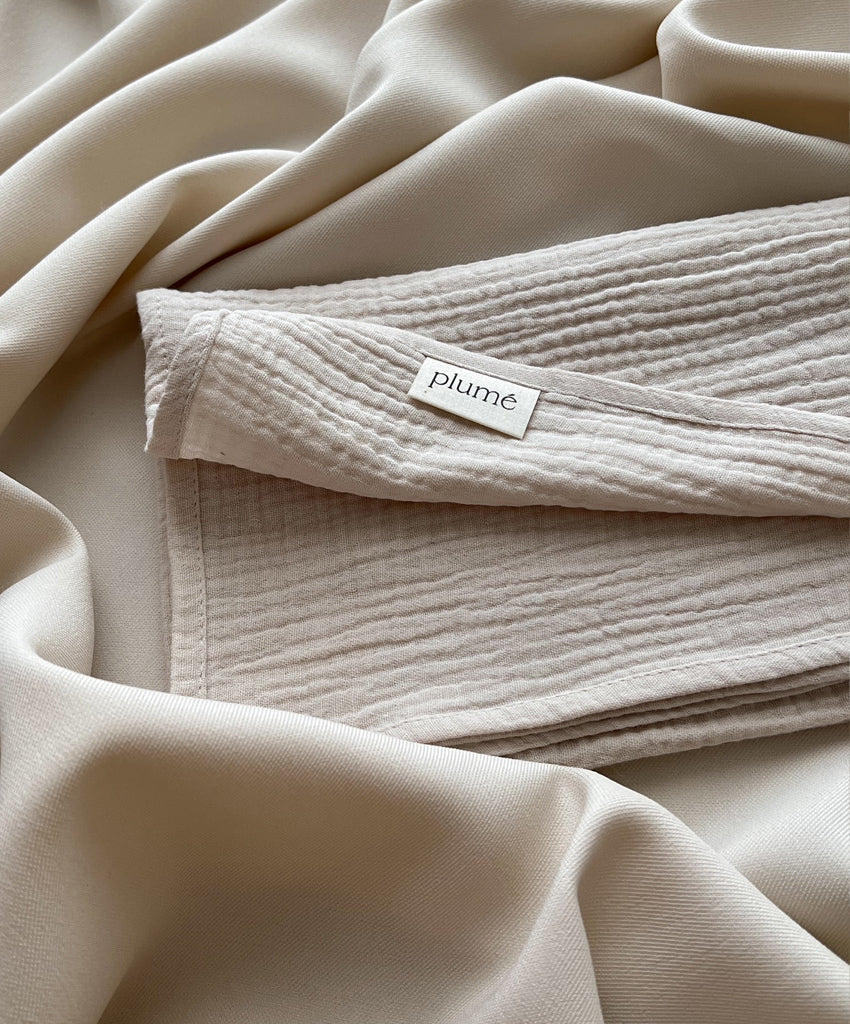 Muslin cloth 50x50 natural TROUBLEBASIC