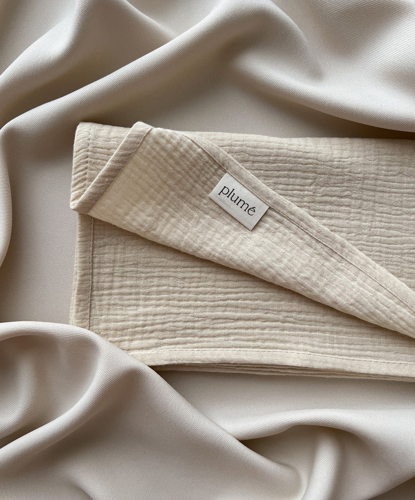 Muslin cloth 65x65 oat milk