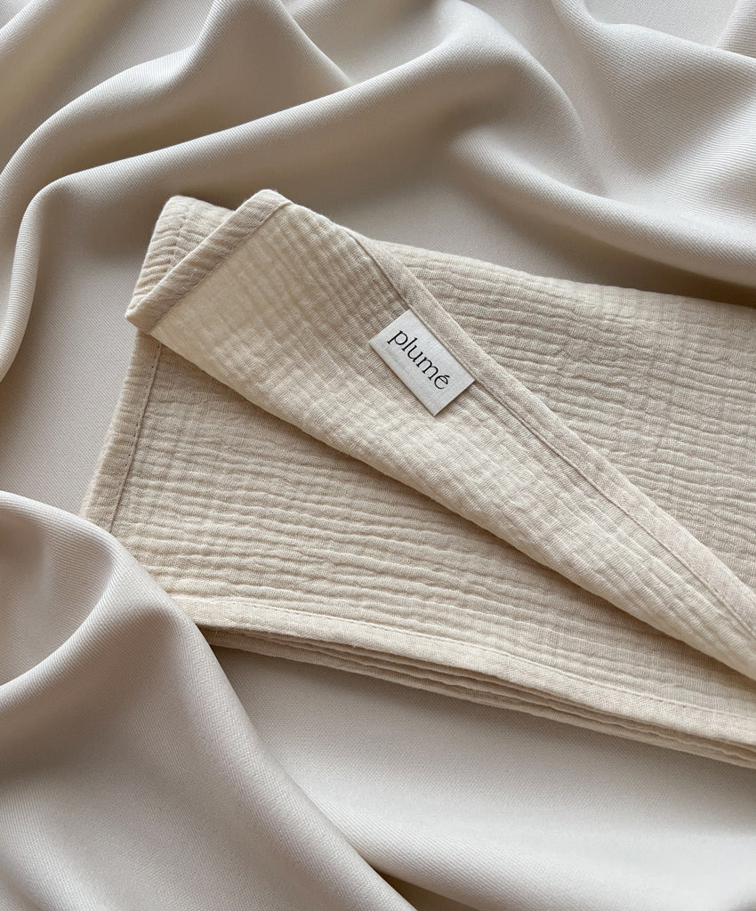 Muslin cloth 65x65 oat milk