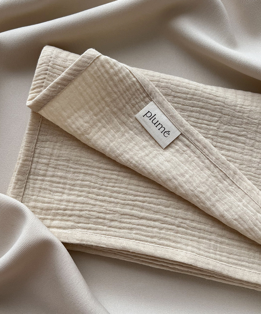 Muslin cloth 65x65 oat milk