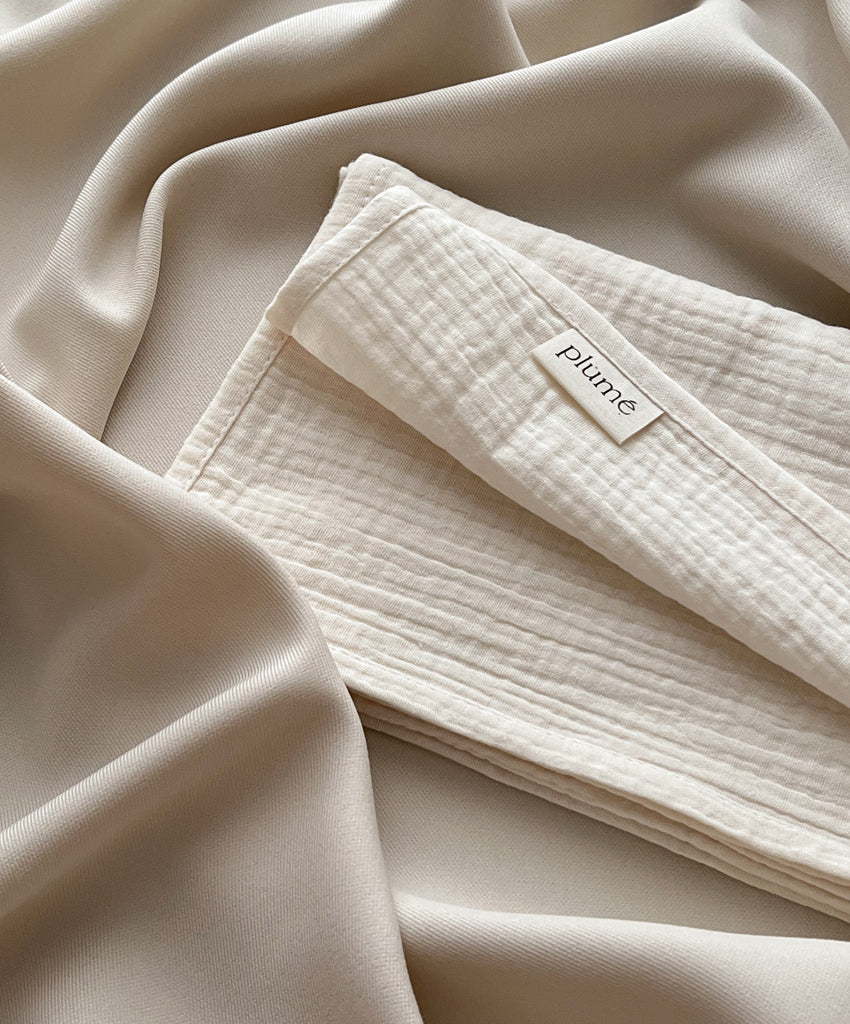 Muslin cloth 65x65 vanilla