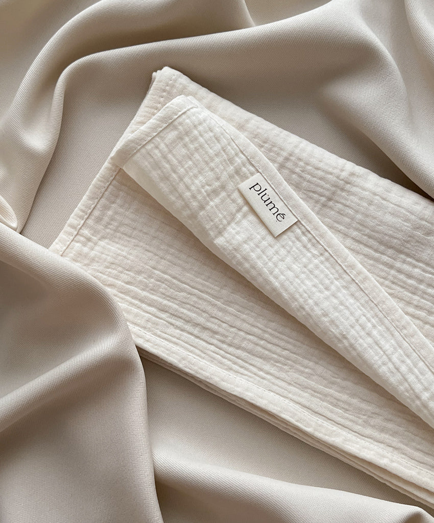 Muslin cloth 65x65 vanilla