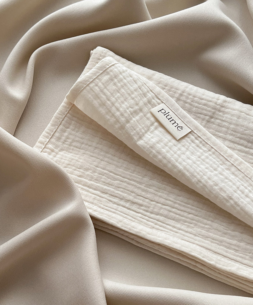 Muslin cloth 65x65 vanilla